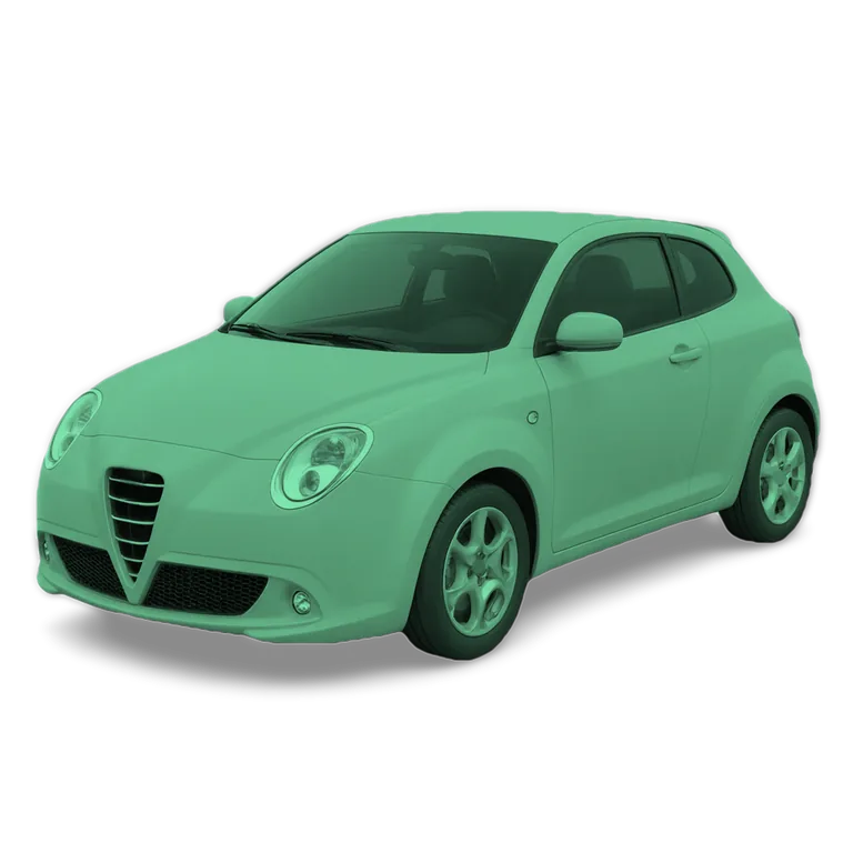 Illustrazione 3D di un'Alfa Romeo MiTo