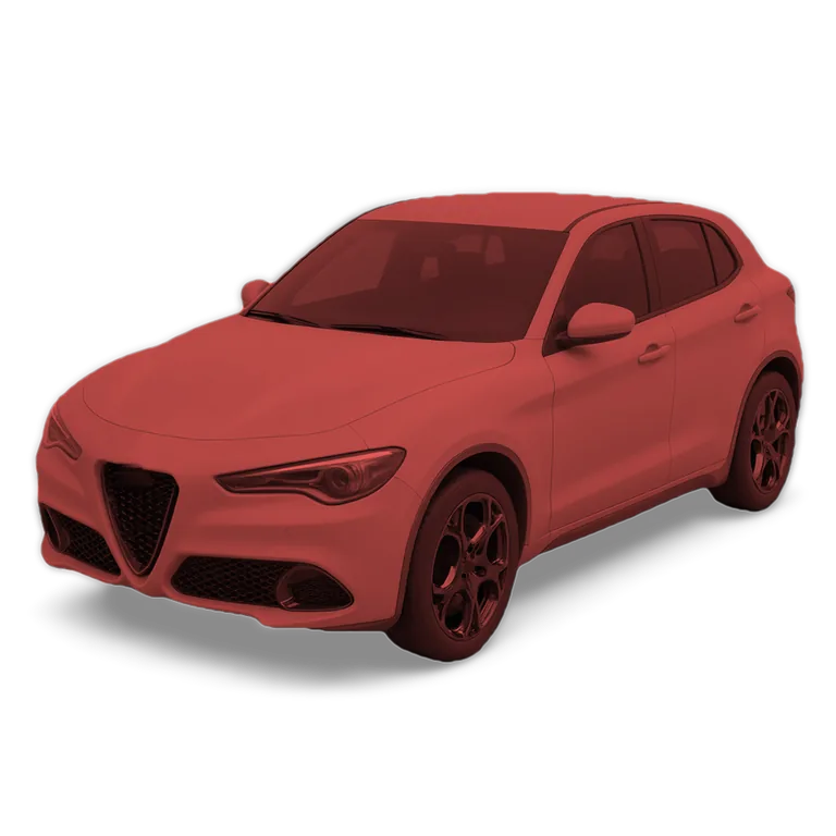 Illustrazione 3D di un'Alfa Romeo Stelvio