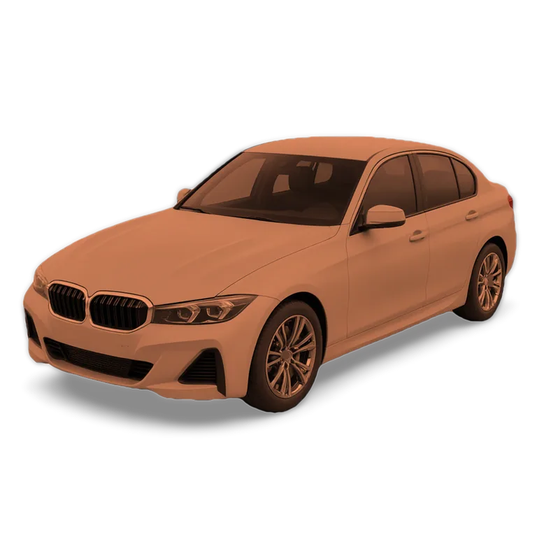 Illustrazione 3D di una BMW Serie 3