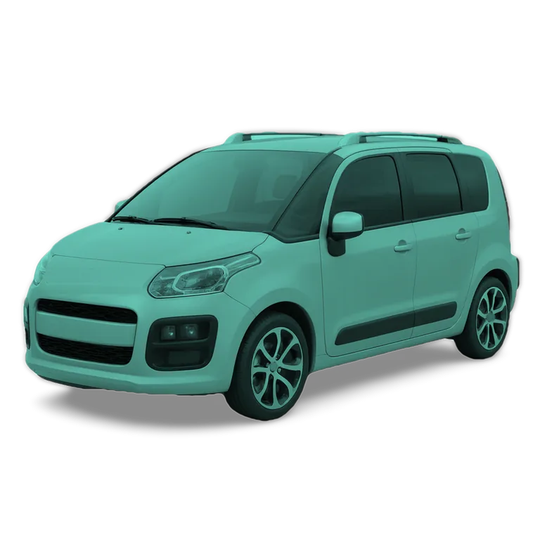 Illustrazione 3D di una Citroën C3 Picasso