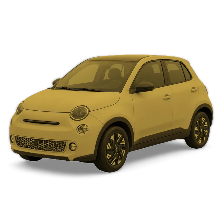 Illustrazione 3D di una Fiat 600