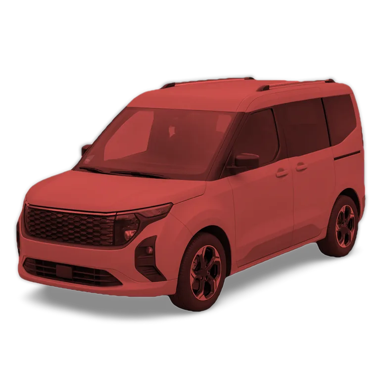 Illustrazione 3D di una Ford Tourneo Courier