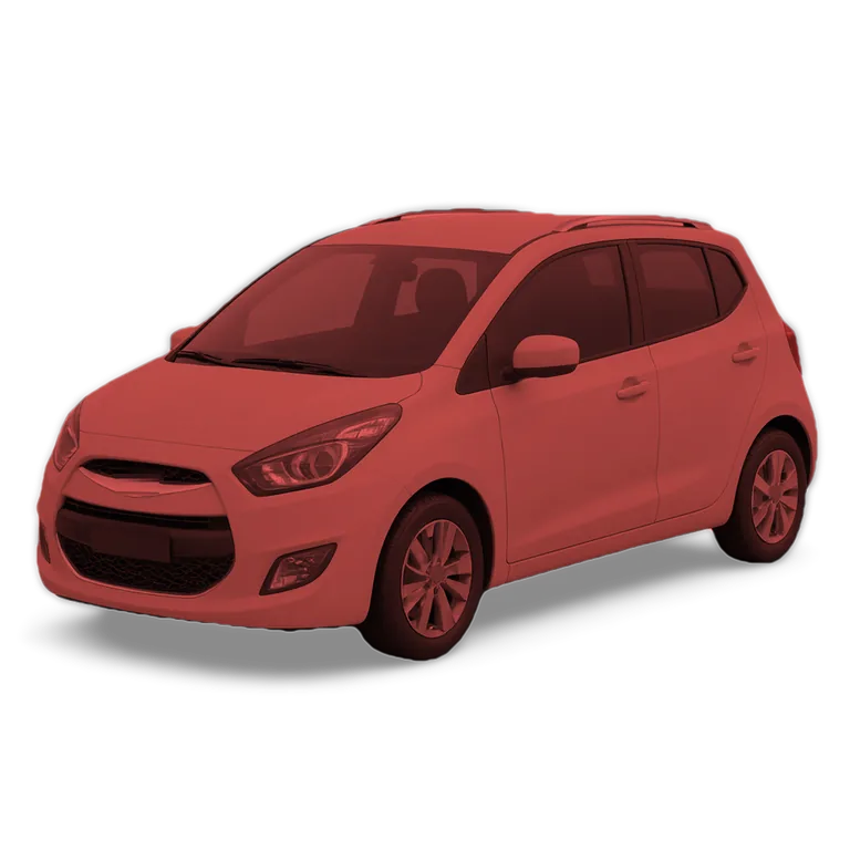 Illustrazione 3D di una Hyundai ix20