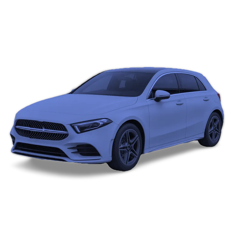 Illustrazione 3D di una Mercedes-Benz Classe A