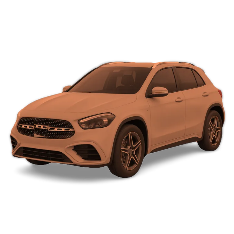 Illustrazione 3D di una Mercedes-Benz GLA
