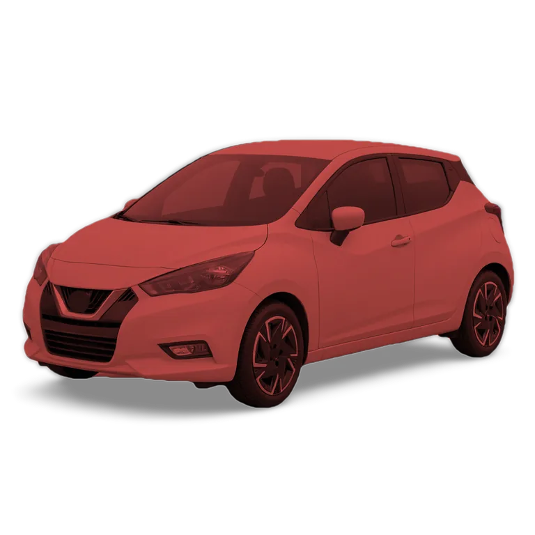 Illustrazione 3D di una Nissan Micra