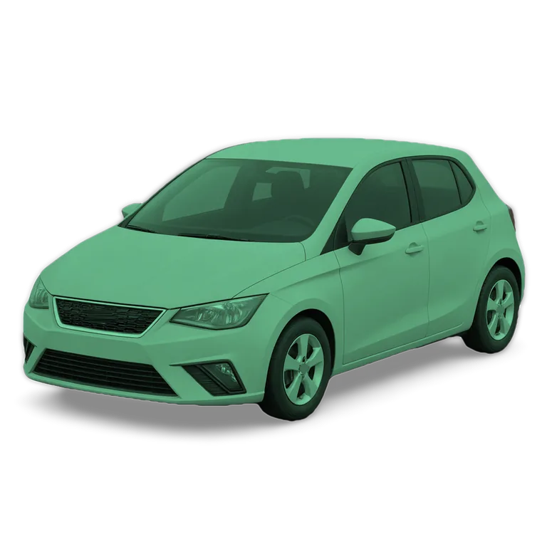 Illustrazione 3D di una Seat Ibiza
