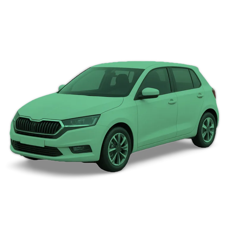 Illustrazione 3D di una Škoda Fabia