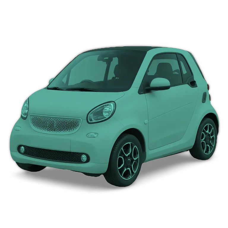 Illustrazione 3D di una Smart Fortwo