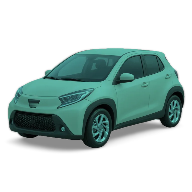 Illustrazione 3D di una Toyota Aygo X