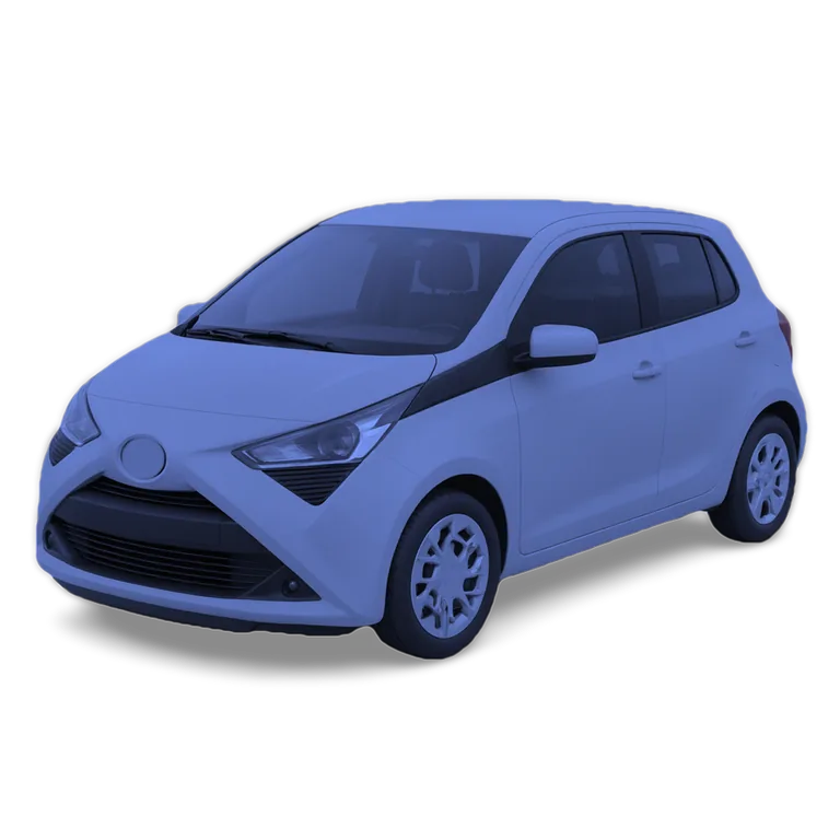 Illustrazione 3D di una Toyota Aygo