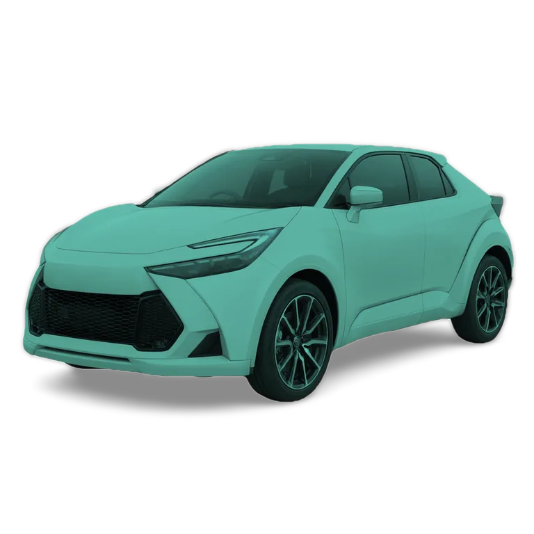 Illustrazione 3D di una Toyota C-HR